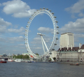 The London Eye observation wheel