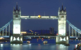 Tower Bridge London by night